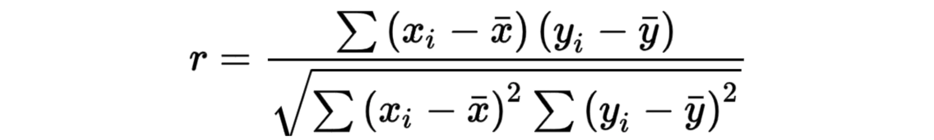 Correlation Coefficient Formula